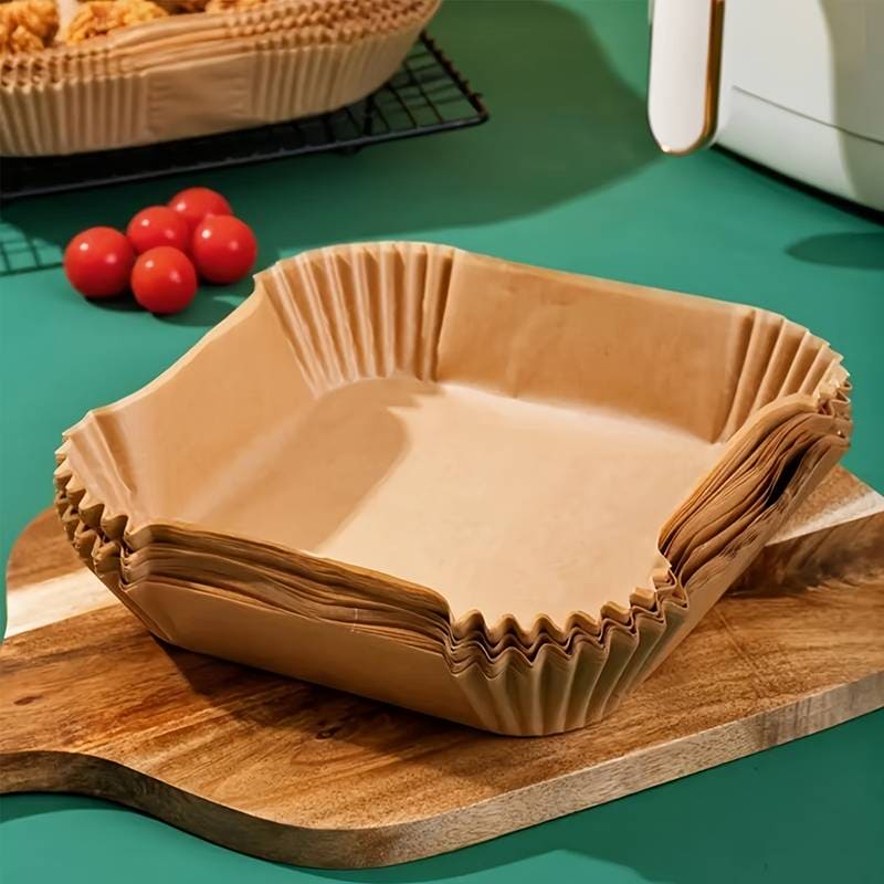 50 Pcs Air Fryer Plates, Kitchen Baking Greaseproof Paper, Oil Absorbing Paper for Household, Barbecue Plate Food Oven Kitchen Pan Pad, Non-Stick Unbleached Air Fryer Parchment Paper Liner, Disposable Parchment Paper Set 50 Pcs Air Fryer Plates, Kitchen Baking Greaseproof Paper, Oil Absorbing Paper for Household, Barbecue Plate Food Oven Kitchen Pan Pad, Non-Stick Unbleached Air Fryer Parchment Paper Liner, Disposable Parchment Paper Set